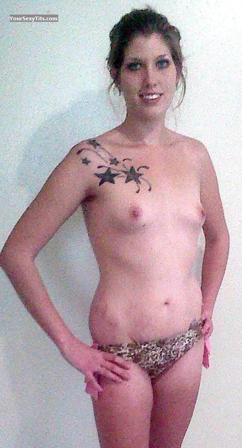 Tit Flash: My Small Tits (Selfie) - Topless Morgan from United States